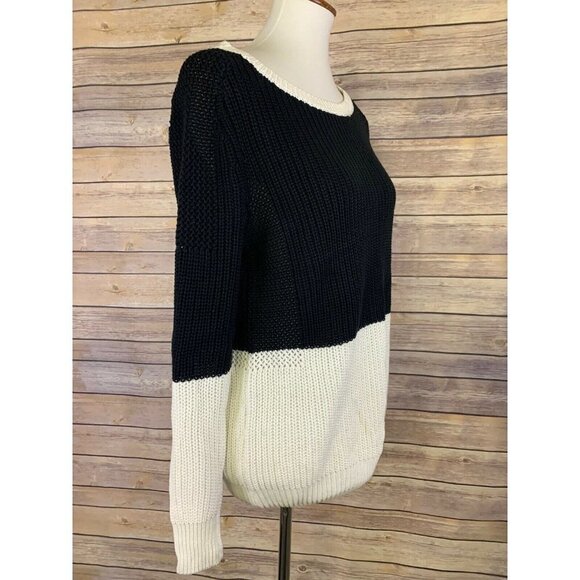 Preston Womens Small Colorblocked Sweater Black - Picture 6 of 8